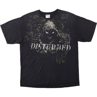 古着 ヘインズ Hanes DISRURBED ディスターブド バンドTシャツ バンT メンズL相当/eaa652914