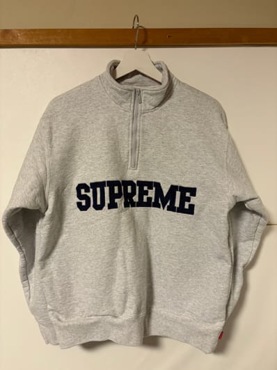 Supreme Collegiate Half Zip Pullover "Ash Grey"