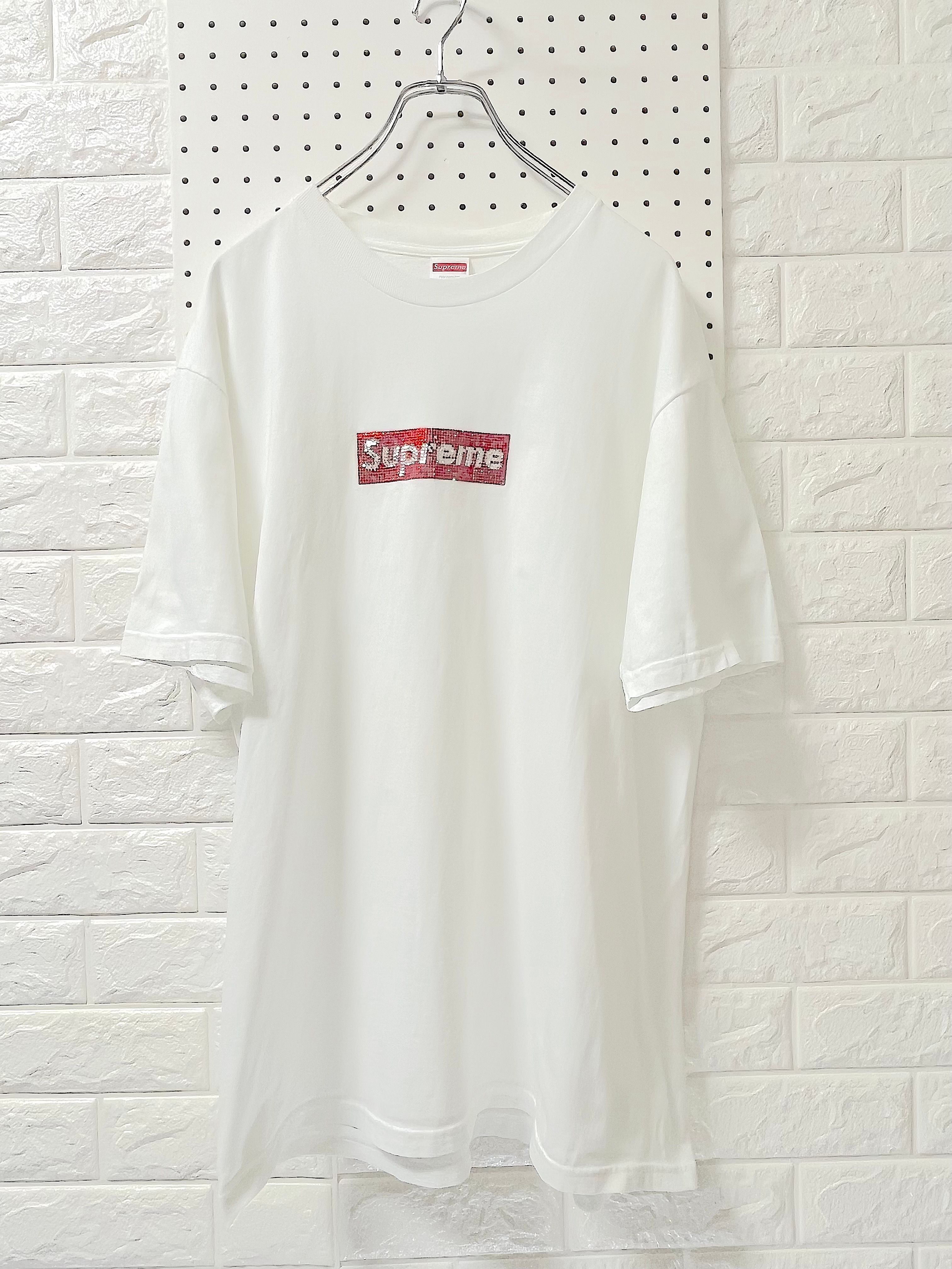 Supreme / Swarovski® Box Logo Tee "White"