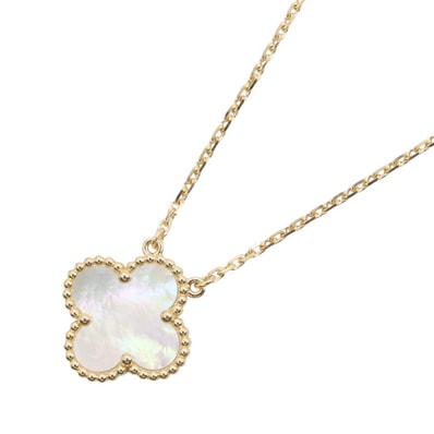 ヴァンクリーフ&アーペル Van Cleef & Arpels ヴィンテージアルハンブラ マザーオブパール ネックレス ネックレス ジュエリー K18(イエローゴールド) マザーオブパール レディース ゴールド系 / ホワイト系