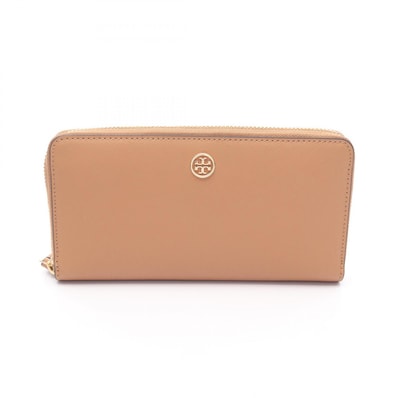 トリーバーチ Tory Burch ロビンソン ラウンド長財布 財布 レザー レディース ブラウン系 45254 【中古】