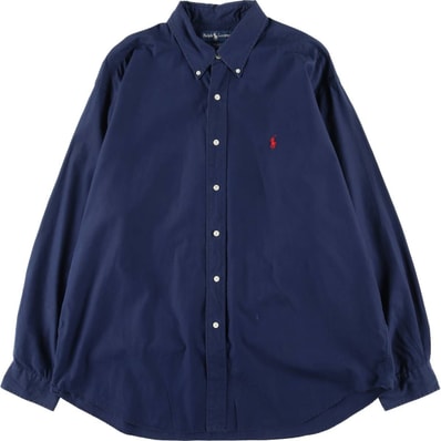 古着 ラルフローレン Ralph Lauren BLAKE 長袖 ボタンダウンシャツ メンズXL相当/eaa477486
