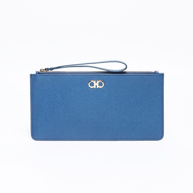 フェラガモ FERRAGAMO ガンチーニ ポーチ クラッチバッグ【中古】