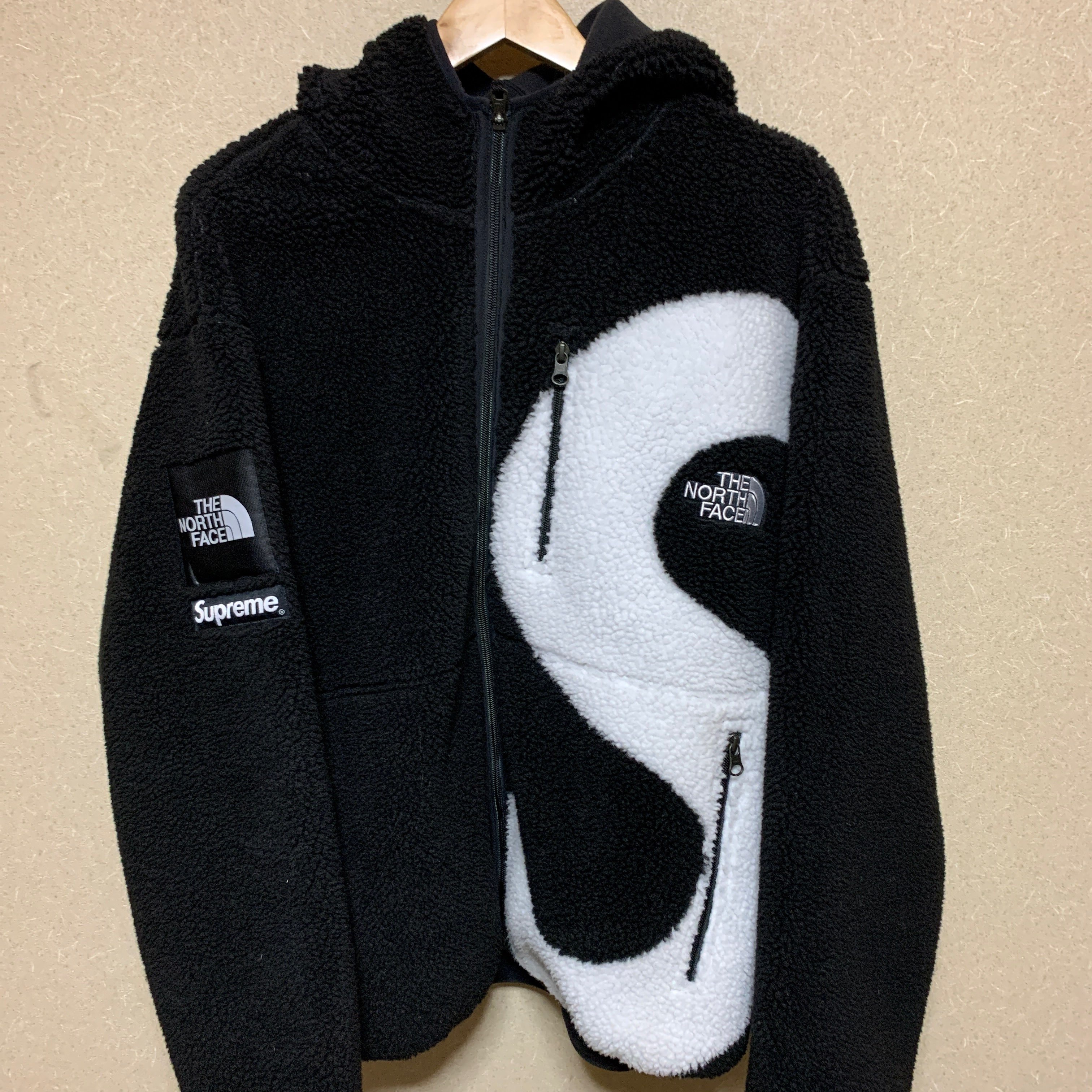 Supreme x The North Face S Logo Hooded Fleece Jacket "Black"