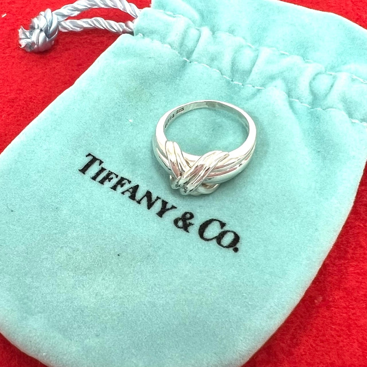 TIFFANY&Co. ティファニー シグネチャー リング シルバー925 リング・指輪 9号 シルバー
25038