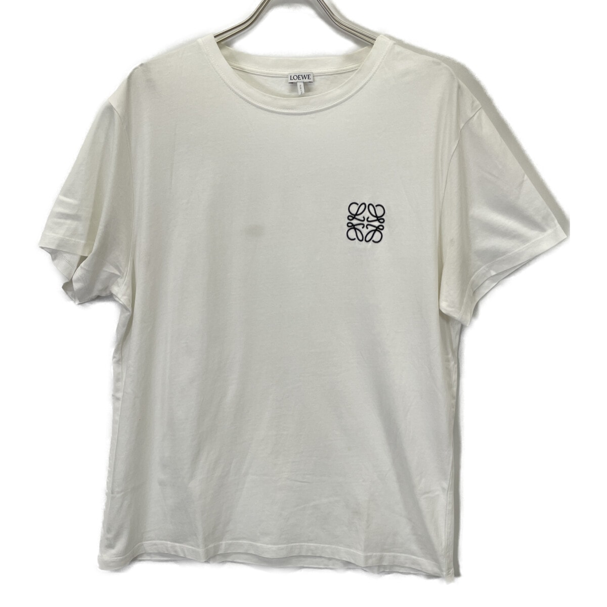 ロエベ ホワイト アナグラム 半袖Tシャツ XL