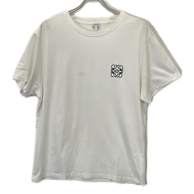 ロエベ ホワイト アナグラム 半袖Tシャツ XL