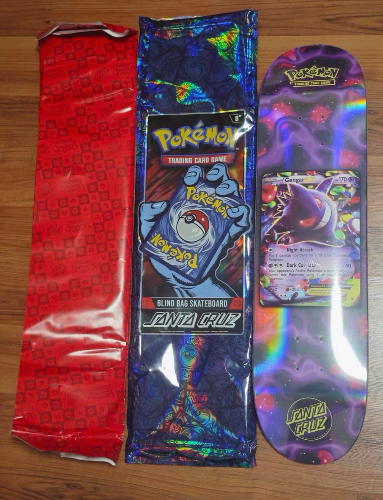 Santa Cruz -Pokemon- Pokemon TCG  30th Anniversary Skateboard Deck Blind Bag