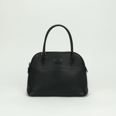 エルメス HERMES ボリード27 ボリード 27 バッグ トートバッグ エバーグレイン ノワール Noir ブラック Black 黒 シルバー金具 ハンドバッグ