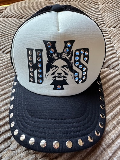 HYSTERIC GLAMOUR See No Evil Studded Mesh Cap "Black"