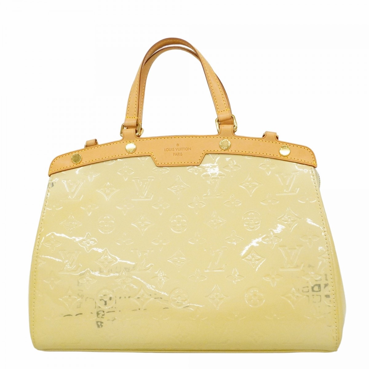 【6dc2443-k】ルイヴィトン ハンドバッグ ヴェルニ ブレアMM M91456 ブロンコライユ【中古】レディース