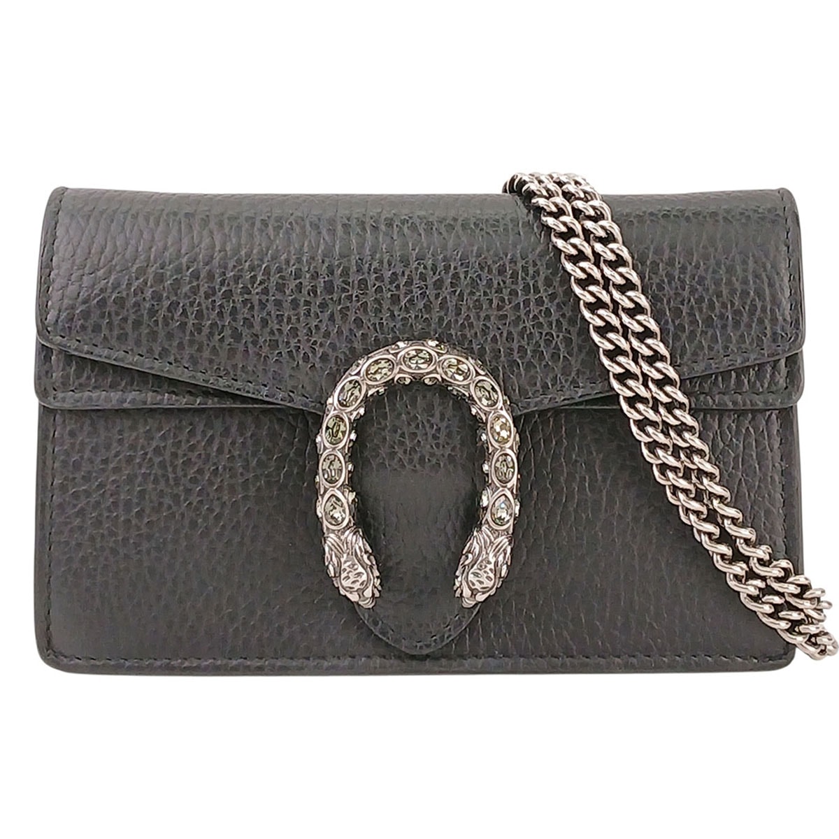 GUCCI グッチ ディオニュソス スーパーミニバッグ 2WAY クラッチバッグ ショルダーバッグ 476432 レザー ブラック  レディース【中古】