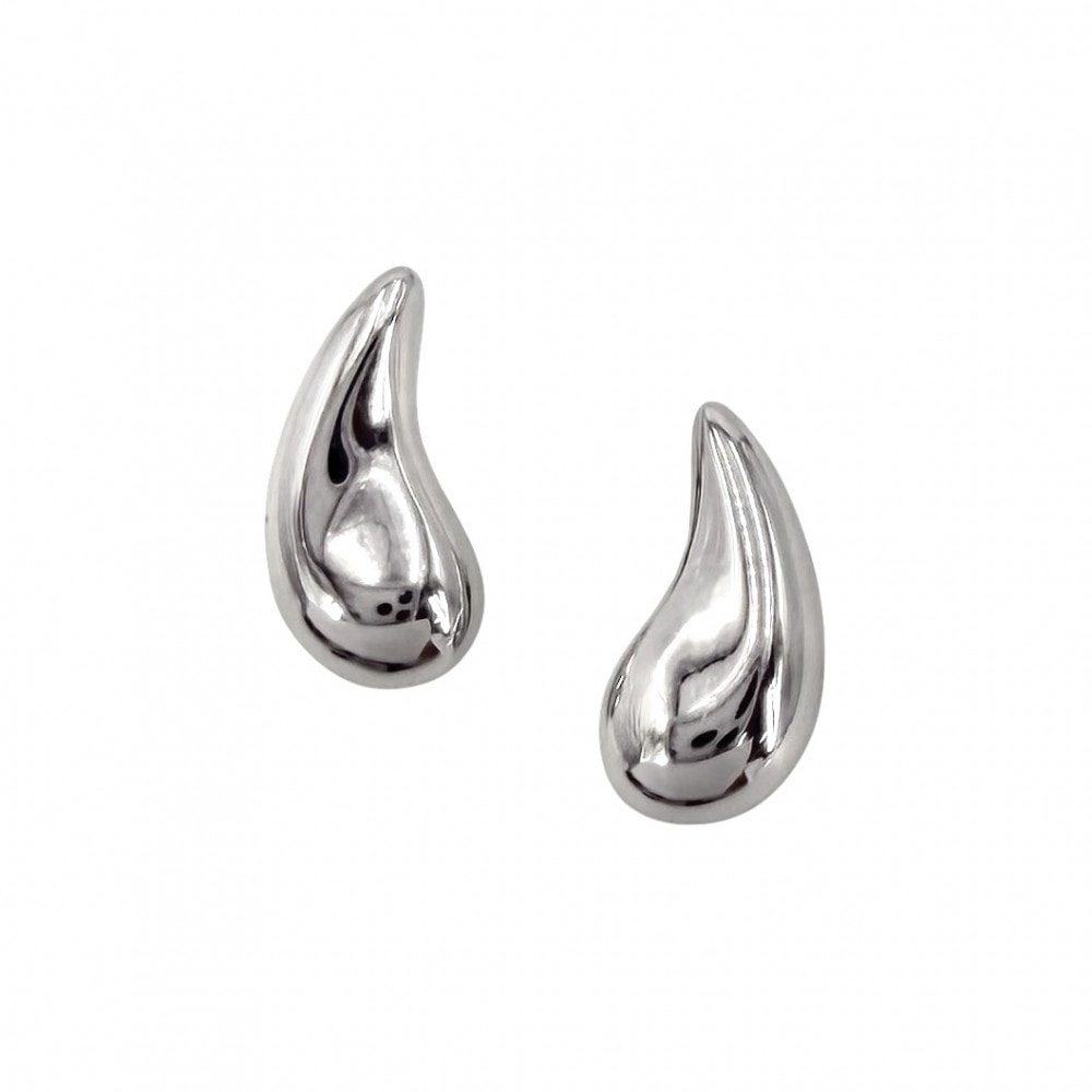 TIFFANY&Co. ティファニー ピアス ティアドロップ エルサペレッティ ジュエリー アクセサリー Pt950プラチナ    レディース 約2.5g 美品【中古品】