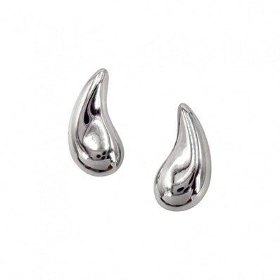 TIFFANY&Co. ティファニー ピアス ティアドロップ エルサペレッティ ジュエリー アクセサリー Pt950プラチナ レディース 約2.5g 美品【中古品】
