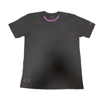 Chrome Hearts Neck Logo S/S T-Shirt "Black/Pink"