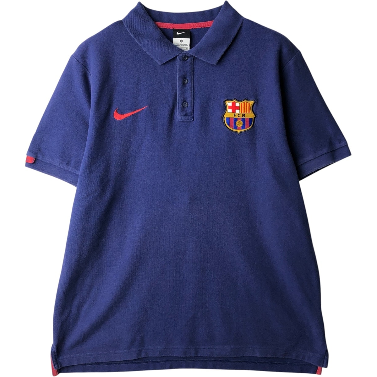 古着 ナイキ NIKE LA LIGA ラ リーガ FC BARCELONA FC バルセロナ 半袖 ポロシャツ メンズXL相当/eaa477720