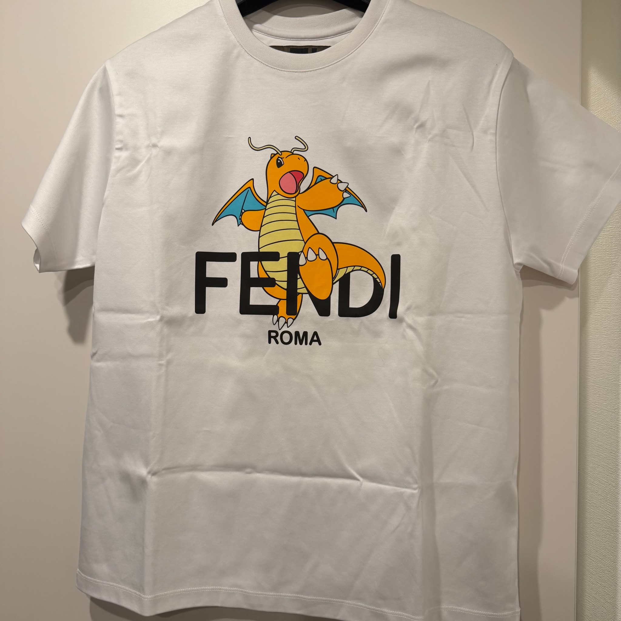 Pokemon x Fragment x FENDI Men's Dragonite T-shirt "White"