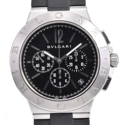 ブルガリ BVLGARI DG41SCH ディアゴノ 自動巻き メンズ 良品 箱・保証書付き M#145063