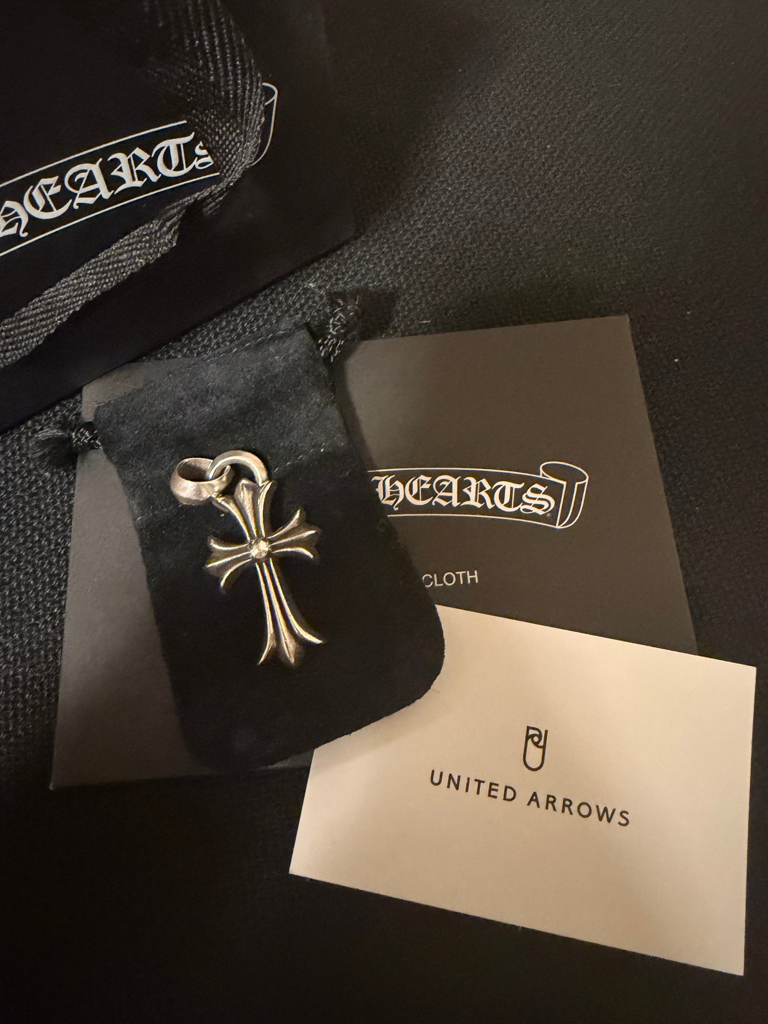 Chrome Hearts CH Cross Small W Bale "Silver"
