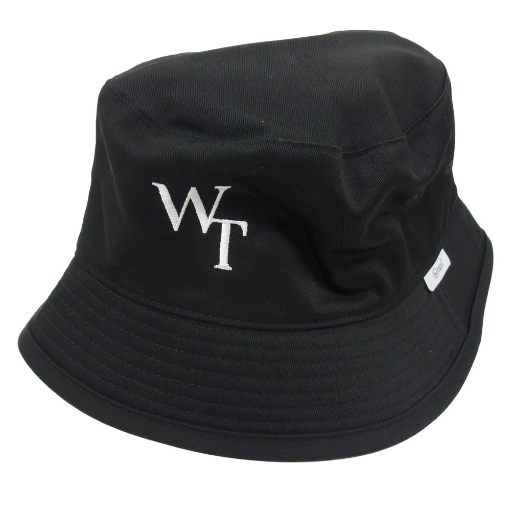WTAPS ダブルタップス 帽子 24AW 242HCDT-HT06 BUCKET HAT CTPL TWILL ロゴ刺繍 バケットハット ブラック系 X03【新古品】【未使用】【中古】