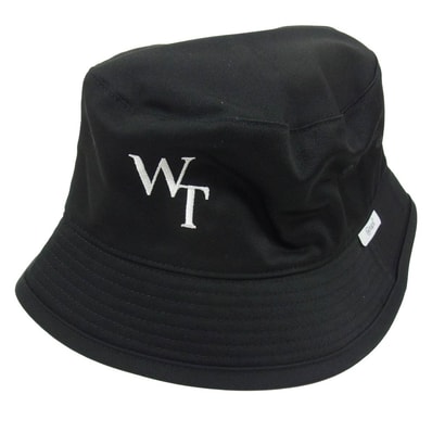 WTAPS ダブルタップス 帽子 24AW 242HCDT-HT06 BUCKET HAT CTPL TWILL ロゴ刺繍 バケットハット ブラック系 X03【新古品】【未使用】【中古】