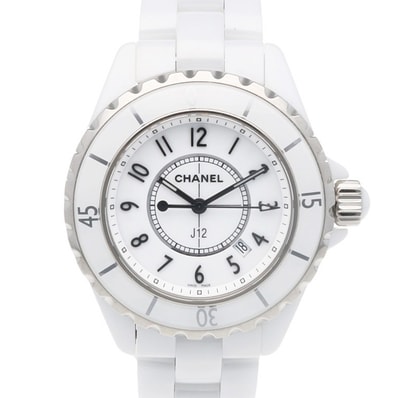 シャネル J12 腕時計 時計 ホワイトセラミック H0968 クオーツ レディース 1年保証 CHANEL 中古