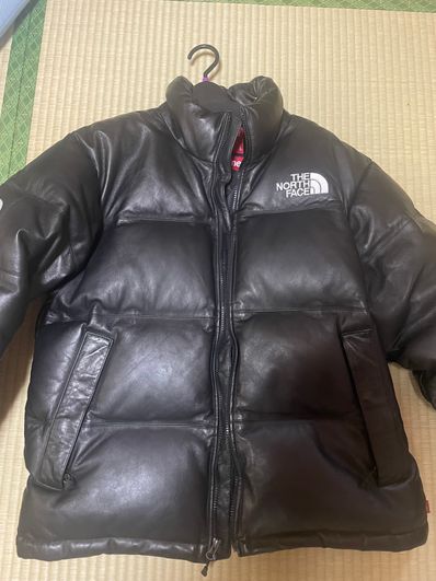 Supreme x The North Face Leather Nuptse Jacket "Black"
