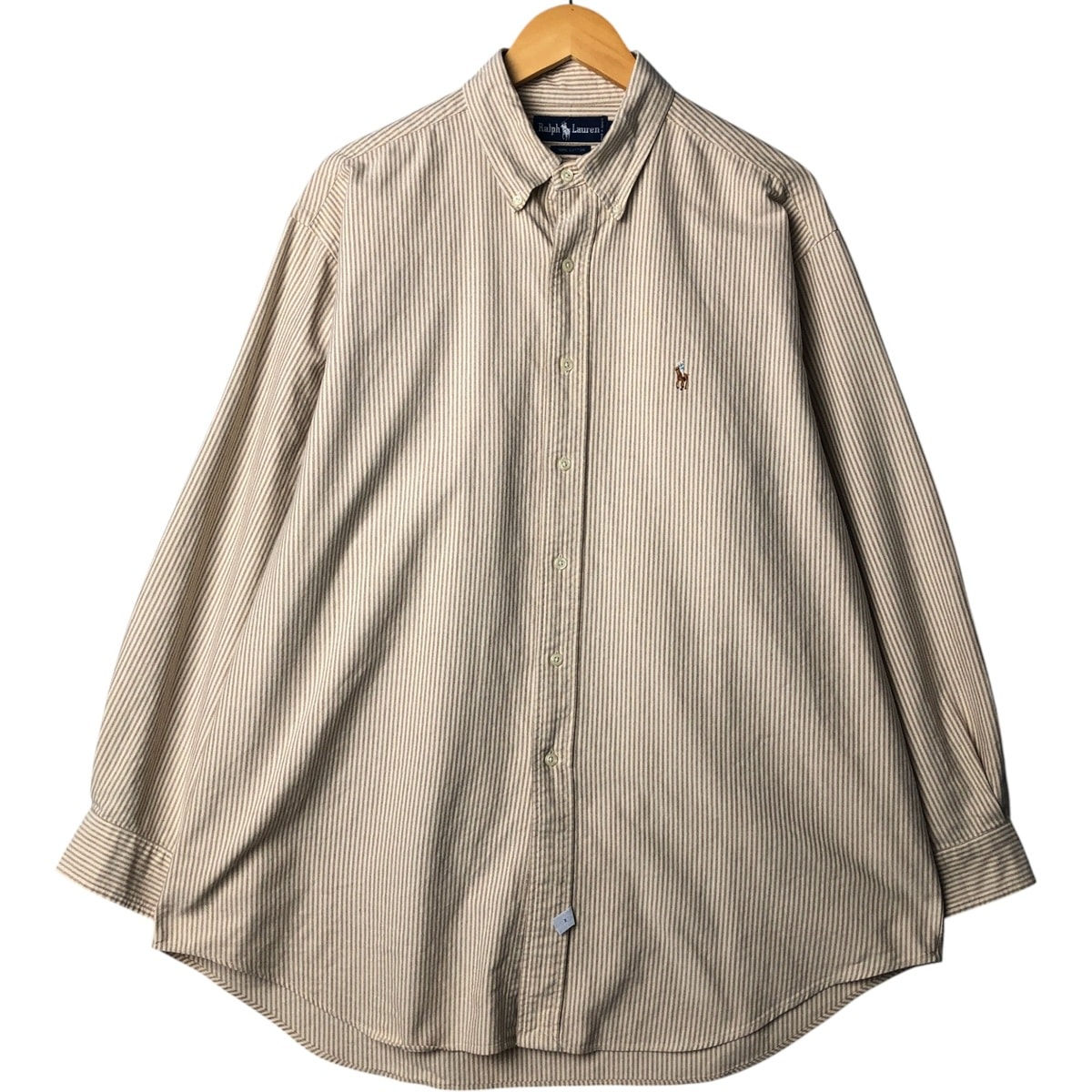 古着 ラルフローレン Ralph Lauren 長袖 ボタンダウンストライプシャツ メンズL相当/eaa575341