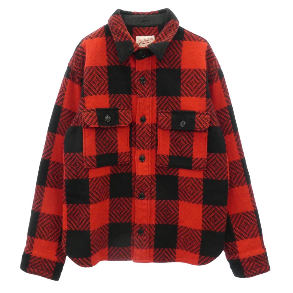 TENDERLOIN テンダーロイン T-BUFFALO SHT バッファロー ウール チェック ジャケット レッド系 ブラック系【中古】