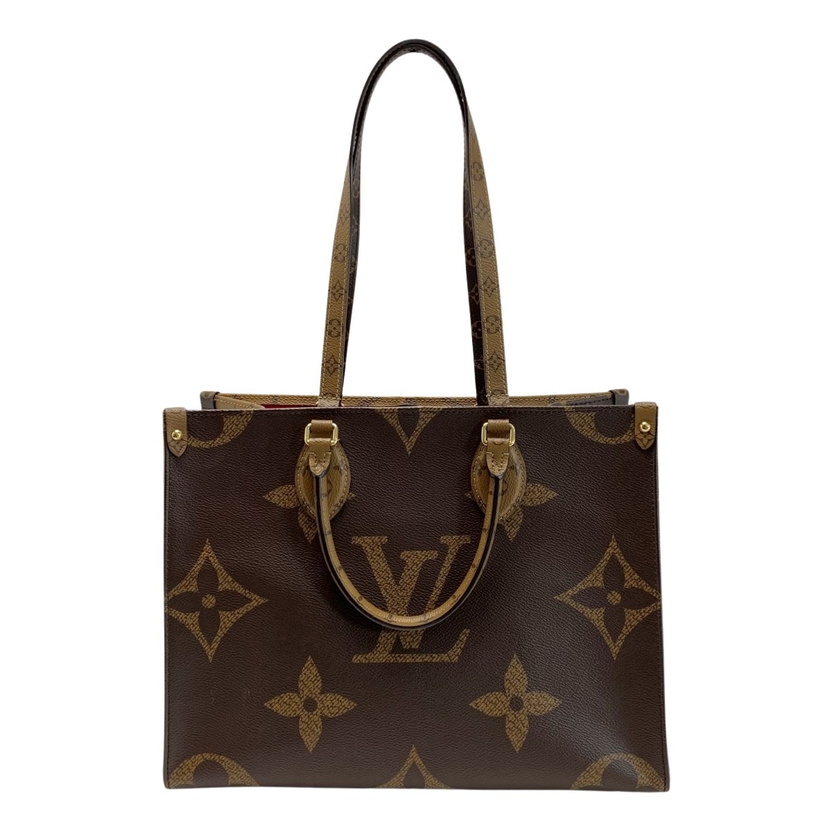 ☆☆LOUIS VUITTON ルイヴィトン モノグラム・ジャイアントリバース オンザゴーMM M45321 ベージュ×ブラウン
