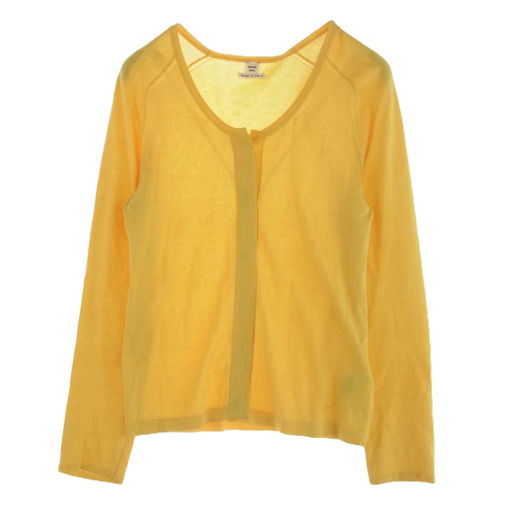 傷や汚れあり】HERMES エルメス カーディガン シルク混 コットン