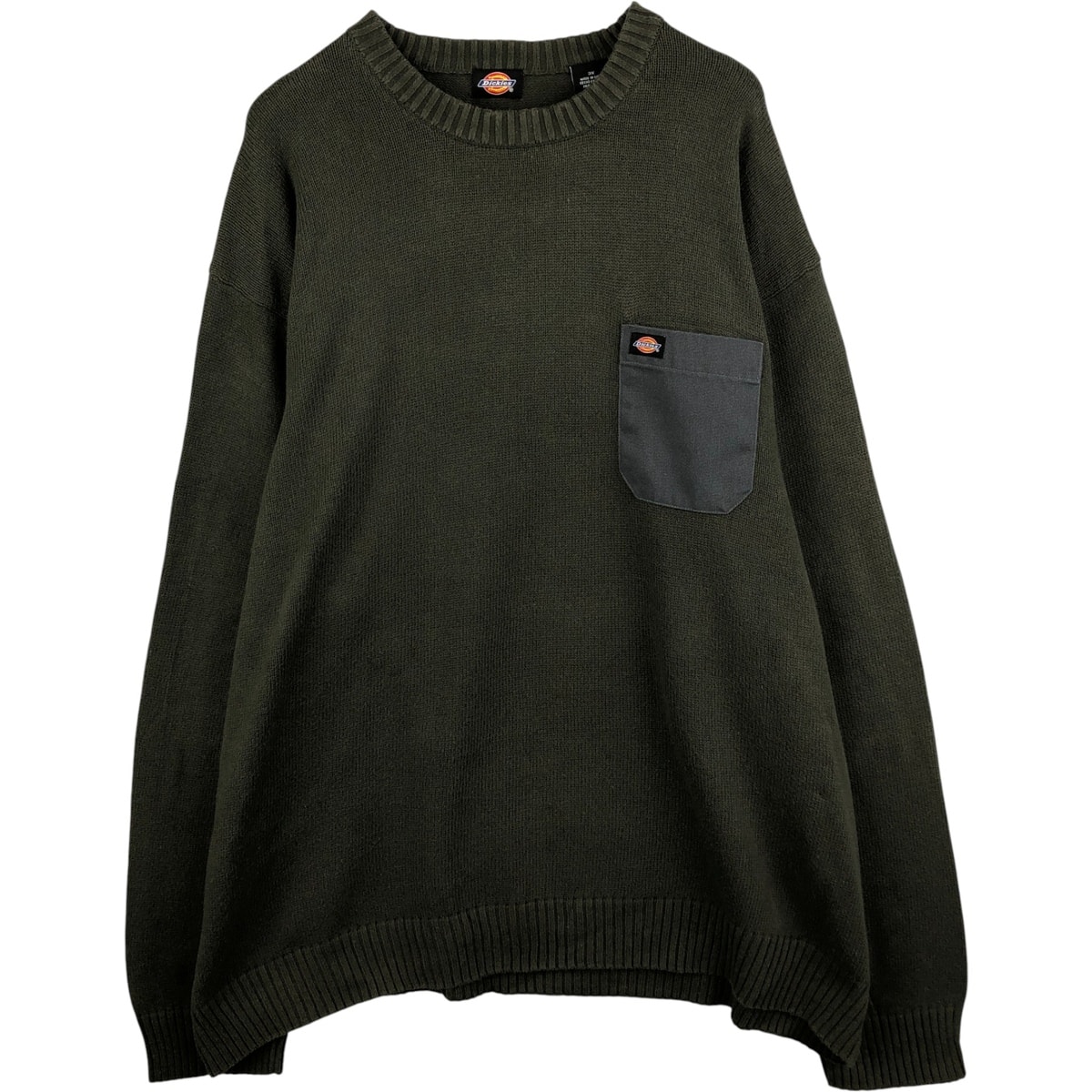 古着 ビッグサイズ ディッキーズ Dickies コットンニットセーター メンズXXXL相当/eaa434141