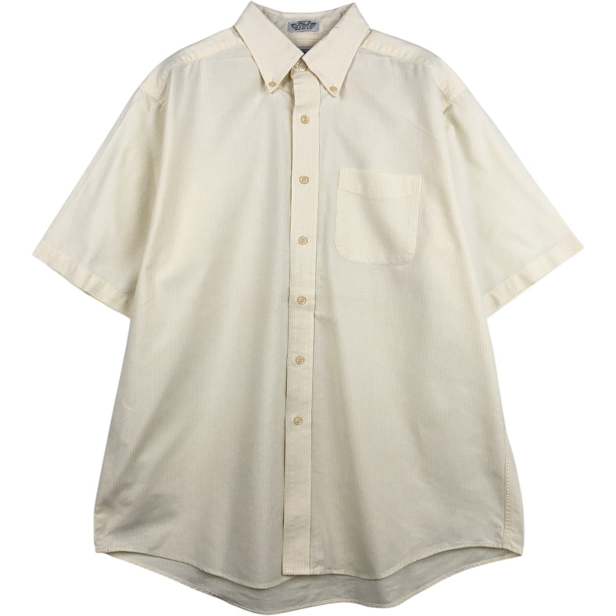 古着 エルエルビーン L.L.Bean 半袖 ボタンダウン ストライプシャツ メンズL相当/eaa674110