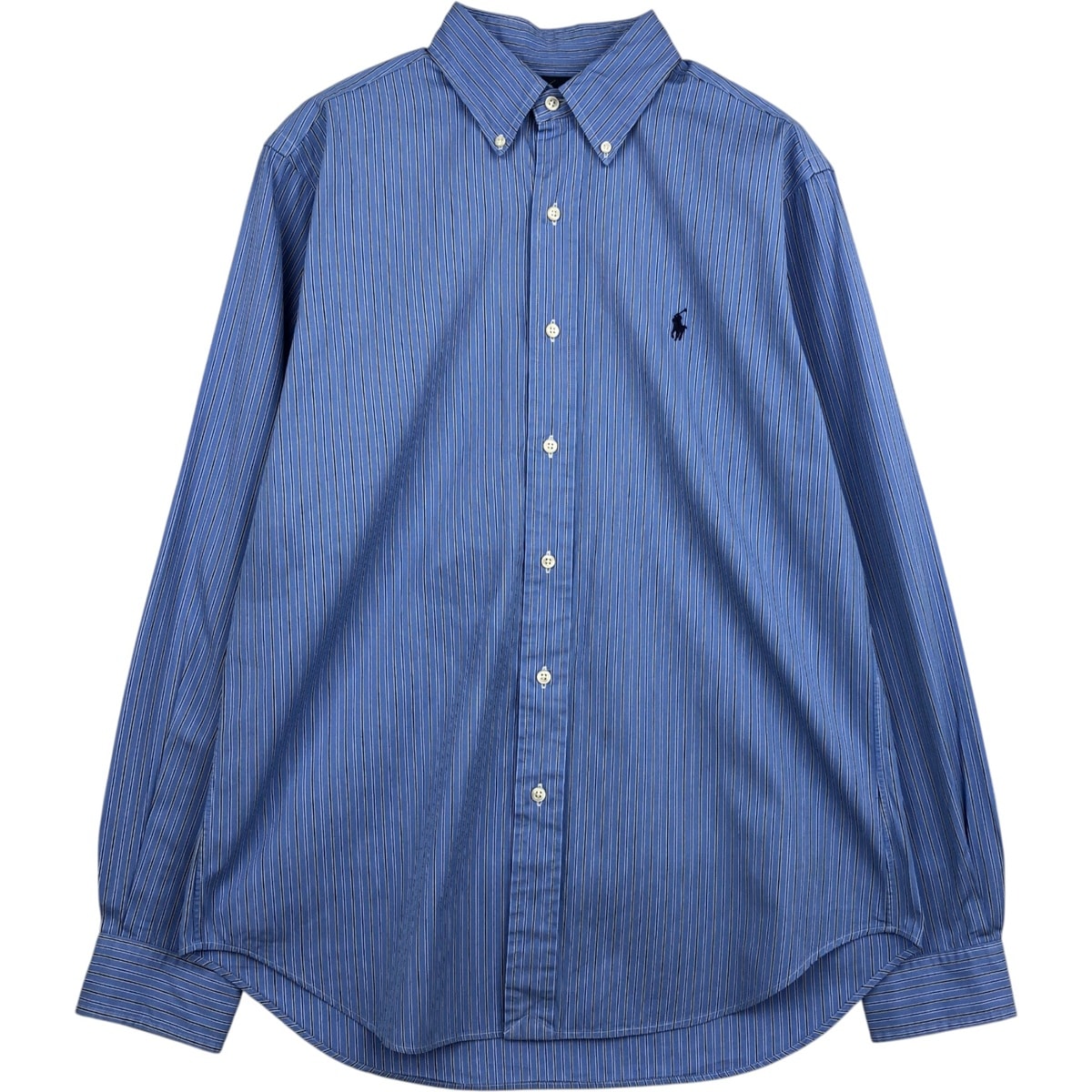 古着 ラルフローレン Ralph Lauren CLASSIC FIT 長袖 ボタンダウンストライプシャツ メンズL相当/eaa629063