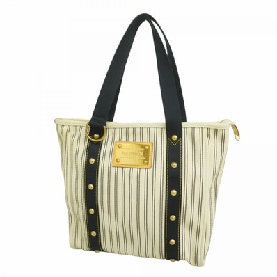 【6dd4621-k】ルイヴィトン トートバッグ アンティグア カバMM M40132 アイボリー ネイビー【中古】レディース