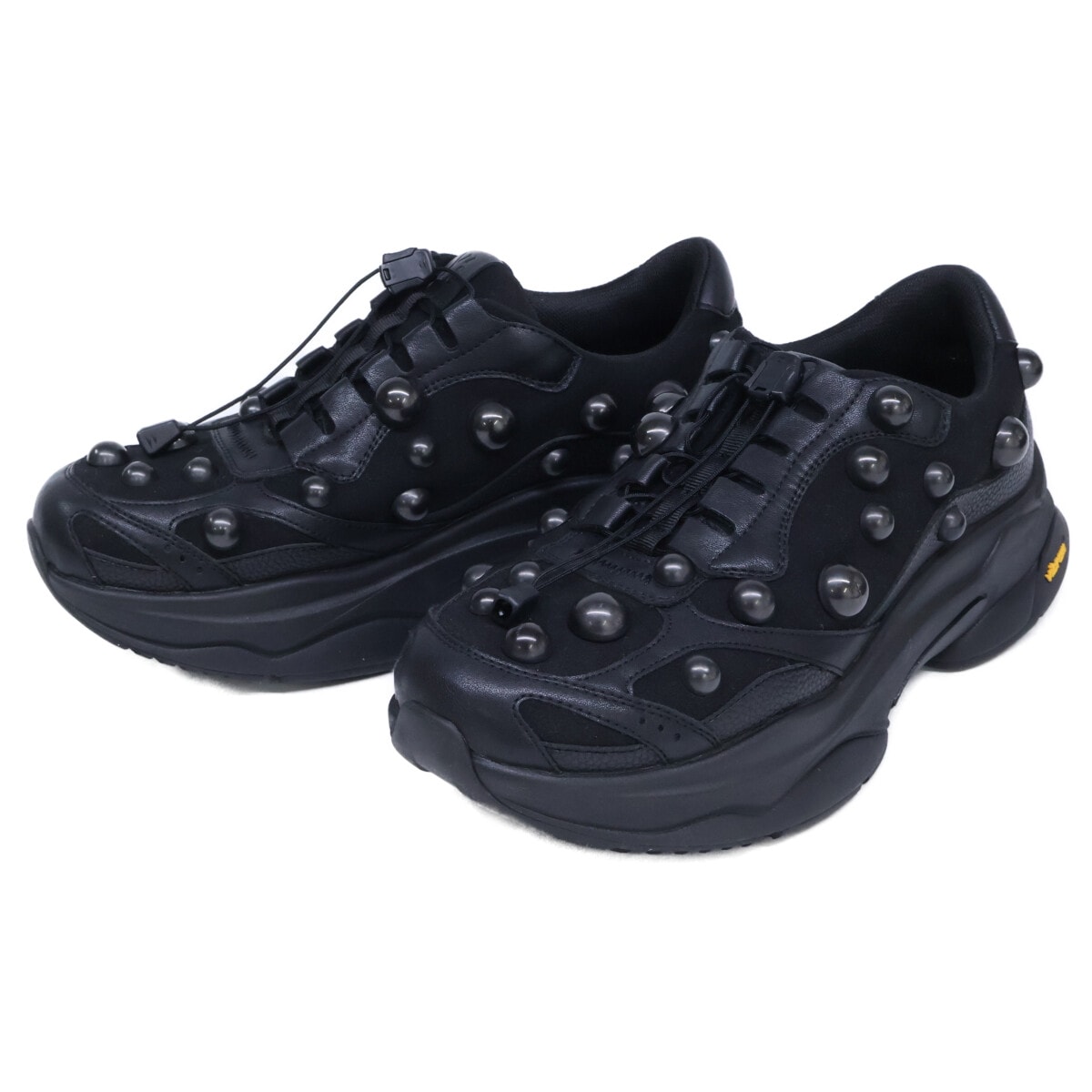 ワイズ 【美品/26SS】YK-E01-993-2 SYNTHETIC LEATHER DOT DAD SNEAKER ダッドスニーカー 6