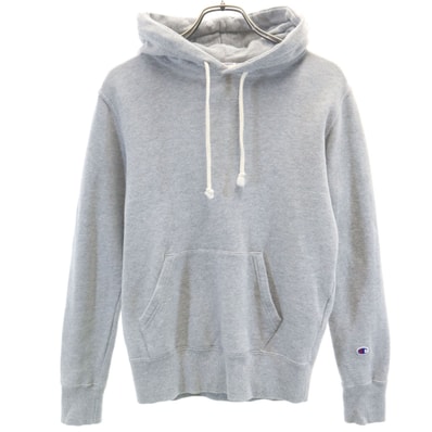 Champion チャンピオン 長袖 スウェットパーカー S グレー