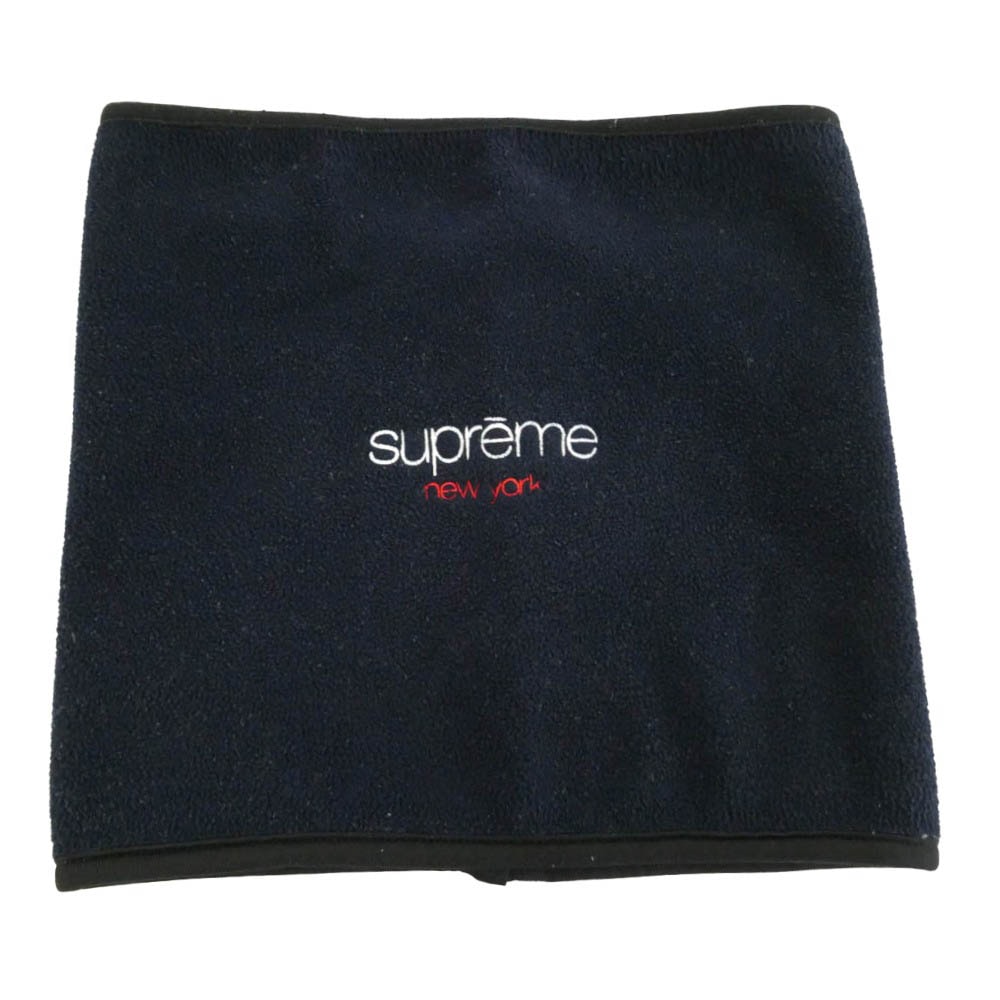 Supreme シュプリーム 16AW Polartec Fleece Neck Gaiter ポーラテック フリース ネックウォーマー ネイビー系【中古】