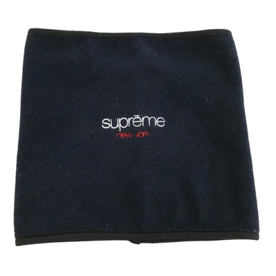 Supreme シュプリーム 16AW Polartec Fleece Neck Gaiter ポーラテック フリース ネックウォーマー ネイビー系【中古】