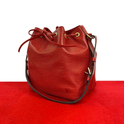 LOUIS VUITTON ルイヴィトン プチノエ エピ レザー ショルダーバッグ レッド
35483