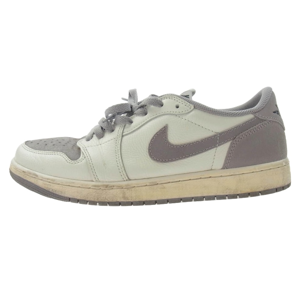 NIKE ナイキ スニーカー CZ0790-101 Air Jordan 1 Retro Low OG Atmosphere Grey エアジョーダン1 レトロ ロー OG アトモスフィアグレー スニーカー グレー系 ホワイト系 28.5cm【中古】