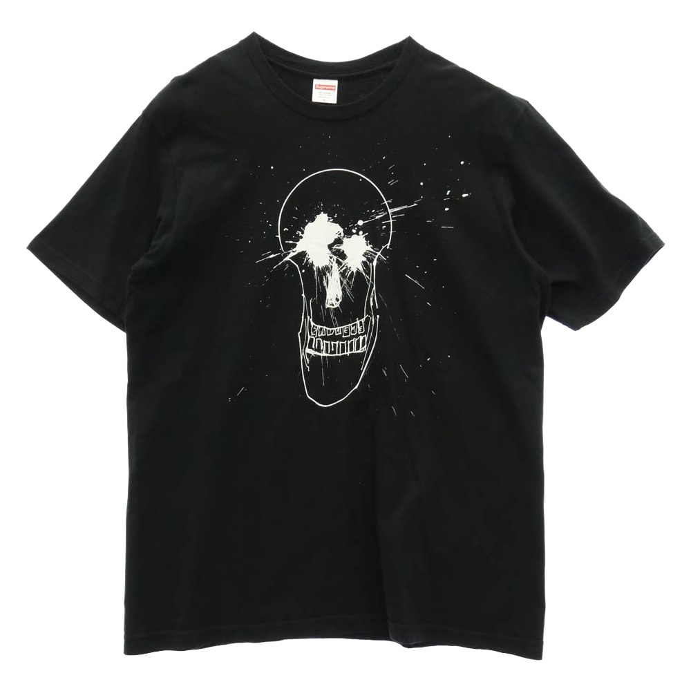 Supreme シュプリーム 22SS Ralph Steadman Skull Tee ラルフ ステッドマン スカル Tシャツ 半袖 カットソー ブラック系 L【中古】