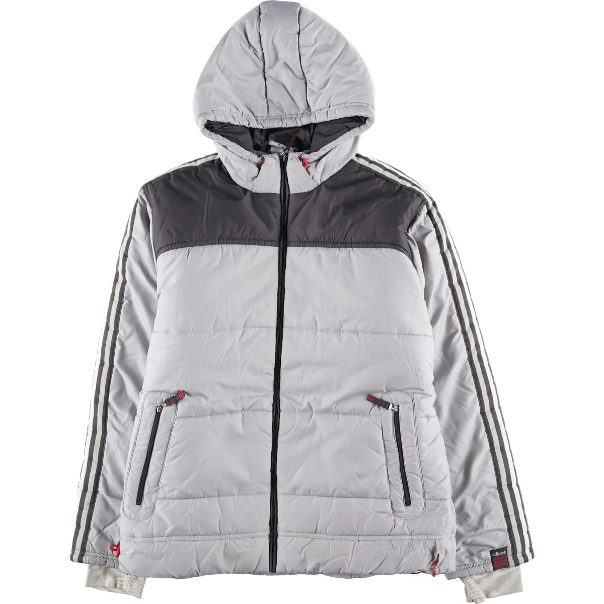 古着 00年代 アディダス adidas 中綿パーカー パファージャケット メンズM相当/eaa607159