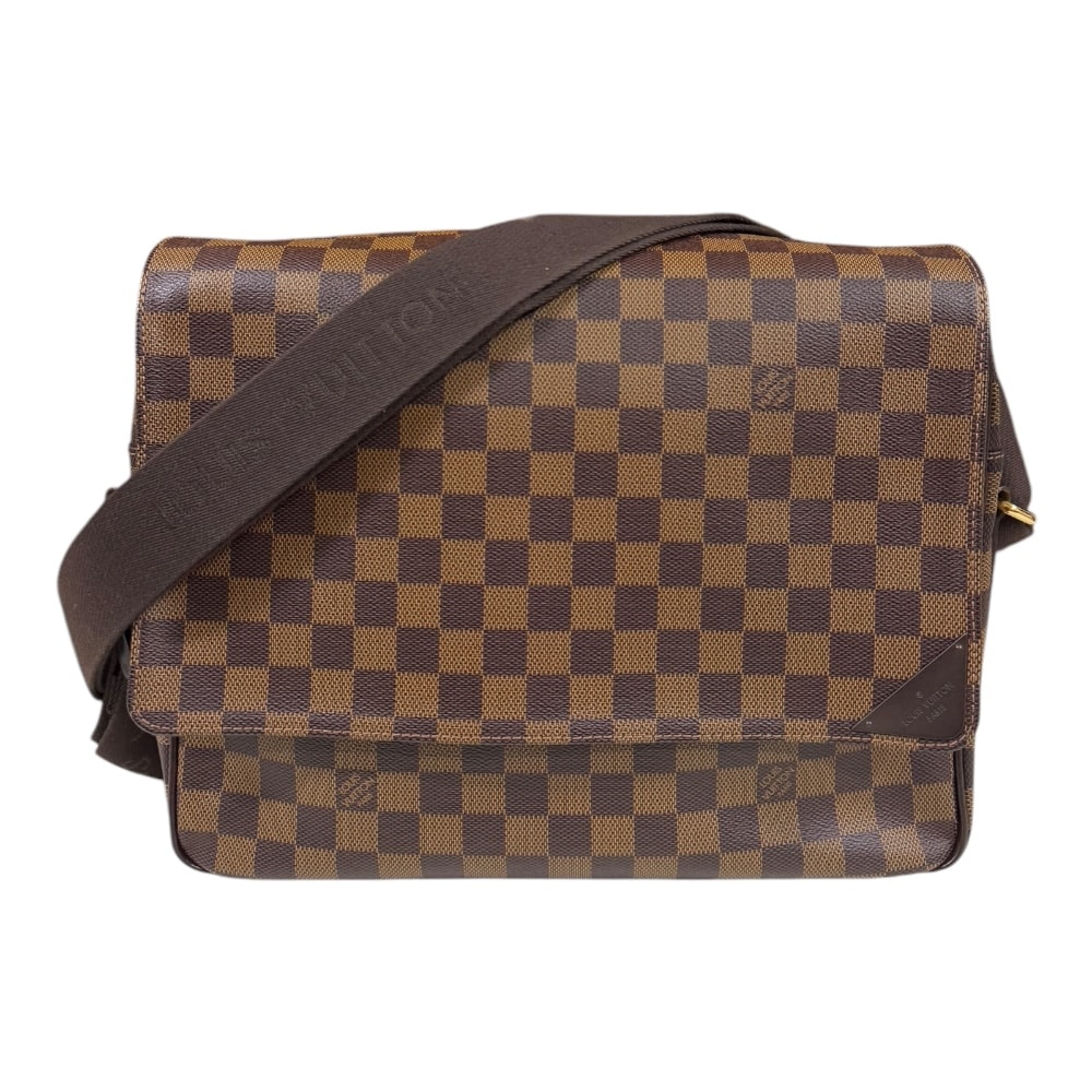 ルイヴィトン シェルトンMM ダミエ ショルダーバッグ ダミエキャンバス N41149 ブラウン メンズ LOUIS VUITTON 中古