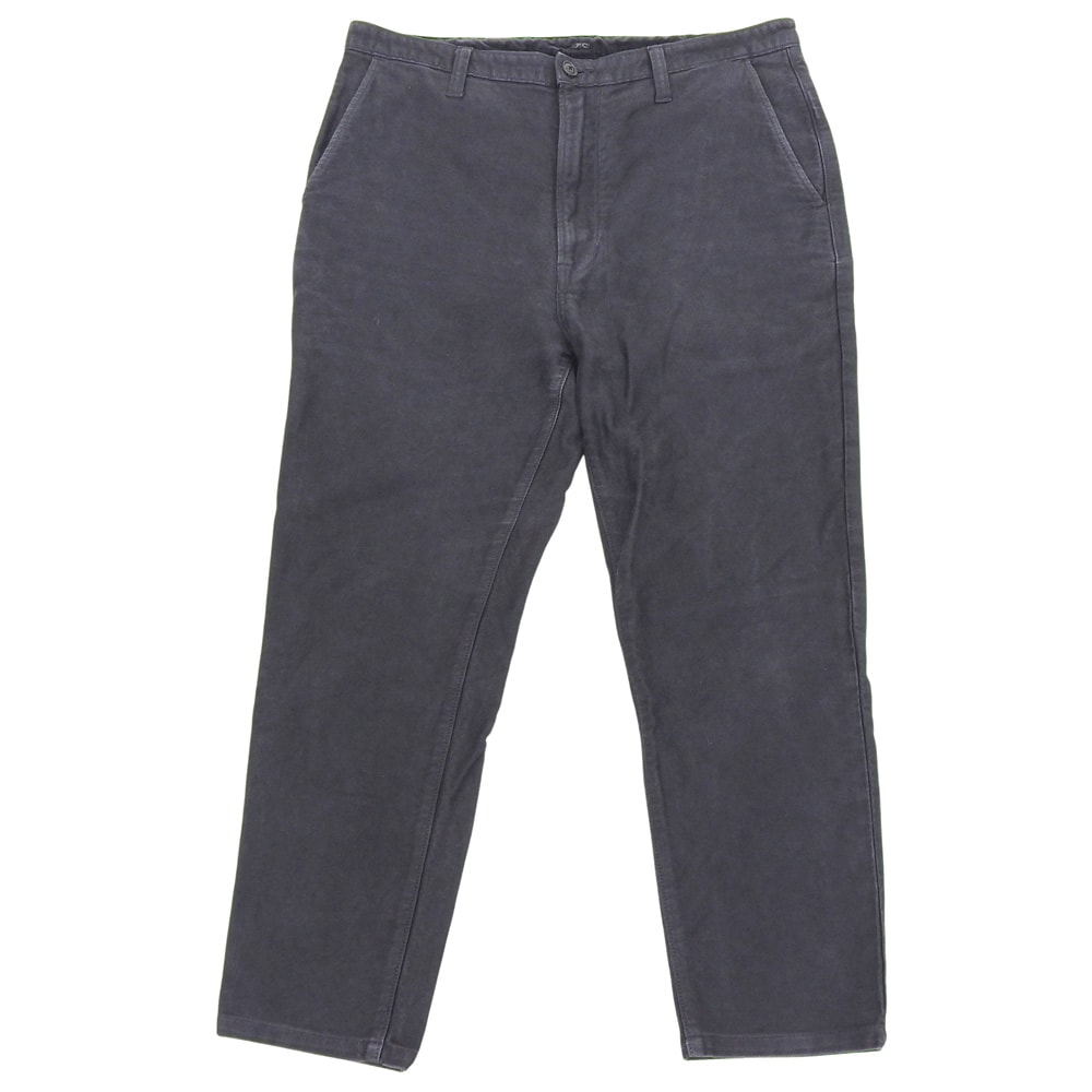 ポータークラシック 美品 コットン モールスキン ワイドパンツ ボトムス メンズ 黒 ブラック XL XL