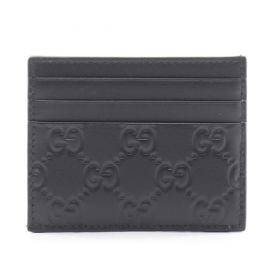 グッチ GUCCI GGエンブレム カードケース アクセサリー レザー メンズ レディース ブラック系 850187AAFDV1000 【新品】