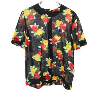 CELINE セリーヌ 半袖 ノーカラー ブラウス