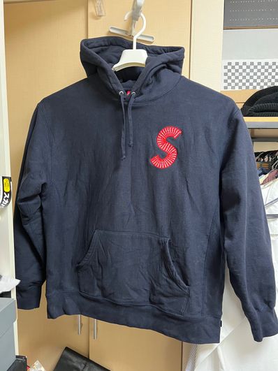 Supreme S Logo Hooded Sweatshirt "Navy" (20FW)