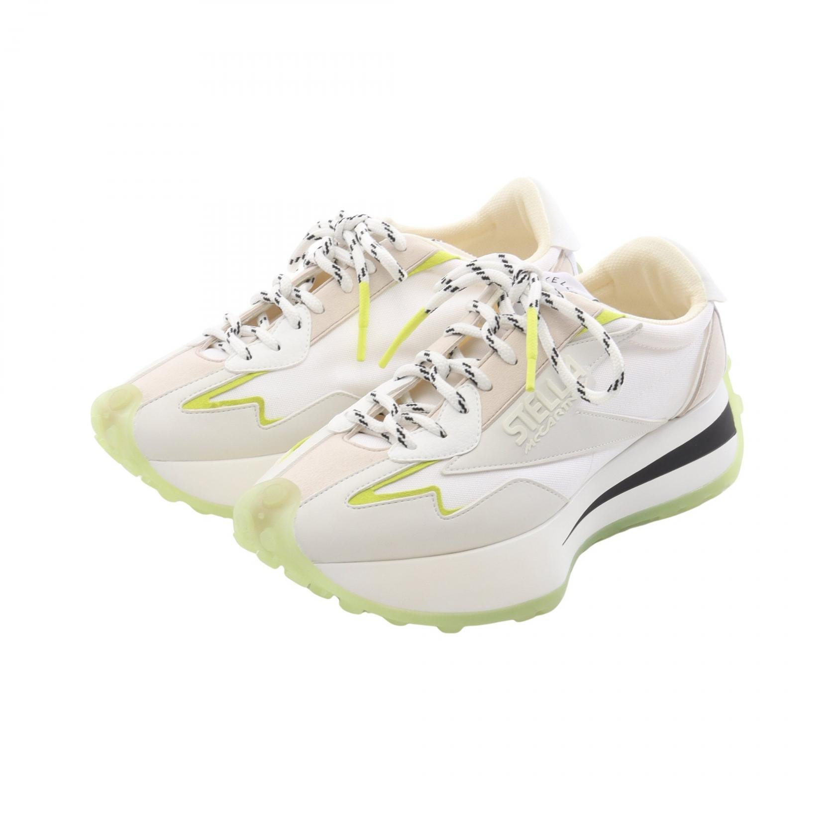 ステラマッカートニー Stella McCartney RECLYPSE スニーカー 靴 キャンバス フェイクレザー レディース ホワイト系 / グリーン系 81014EU0001 【中古】