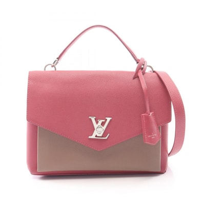 ルイ・ヴィトン LOUIS VUITTON マイロックミー サッチェル 2WAY ハンドバッグ バッグ レザー レディース ピンク系 / グレー系 M54997 【中古】